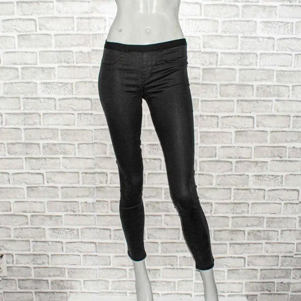 Helmut Lang Black elastic waist band pull up Jeans Jeggings Size 24